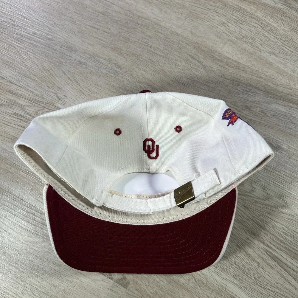 VTG Oklahoma Sooners Orange Bowl Strapback Hat Championship White Cap USA